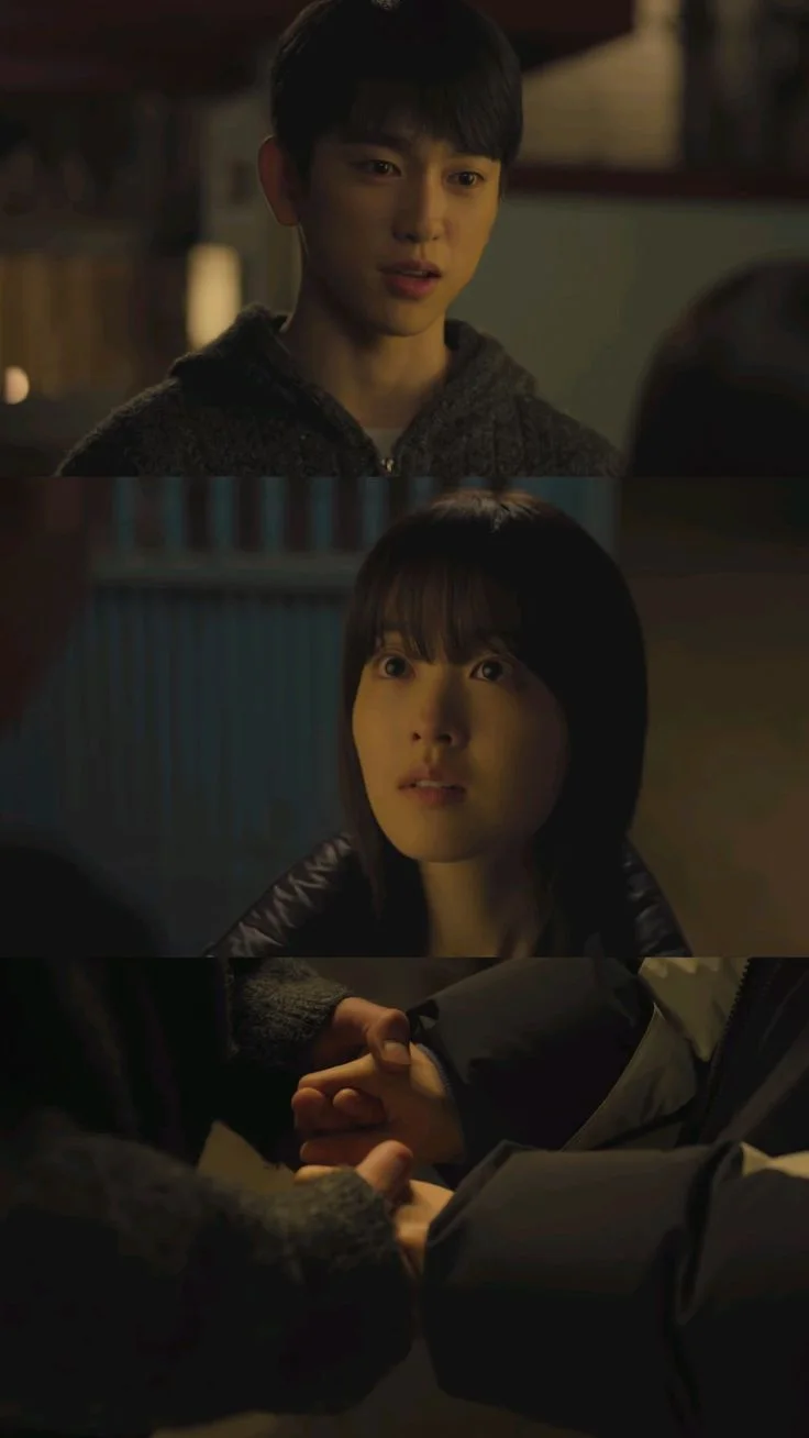 暗い夜に向き合い、手を取り合うミジとホス